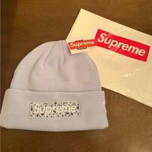 Supreme Pale Blue Knit Hat